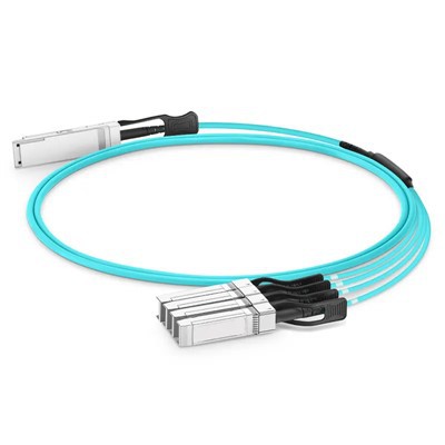 100G QSFPPPP28 dan 4x25g sfp28 AOC 100G QSFP28 Faol optik kabel 1-100 m