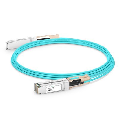 200G ni 2x 100g QSFP28 Faol optik kabel (AC), 1 m {-20 m